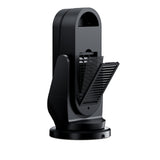 PTC space heater side view with vent grille and base