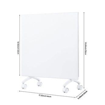 Freestanding heater dimensions diagram with height and width markings