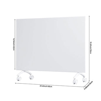 Convection heater dimensions diagram with height and length measurements