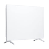 Side view of white convection heater panel on casters
