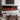 50/60 inch electric fireplace with red flame effect, black wall-mounted design