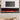 50/60 inch electric fireplace with red flame effect, black glass-front frame