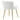 White teddy fleece dressing table stool side view, rounded back and seat, gold legs