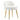 White teddy-fleece dressing stool with curved seat and four tapered gold legs