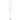 Double-headed white floor lamp with two white globe shades and round base