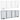 White and grey 4-panel pet gate options, vertical slats with foldable base feet
