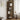 5-tier corner shelf in brown wood-look with 5 open cubby levels