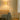 Arched floor lamp with gold fabric shade and marble-look base, 131–186 cm