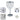 Crystal table lamp details: drum shade with hanging prisms and round chrome base
