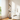 LED spiral standing floor lamp with white light, glowing spiral and black base