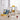 Kids swing and slide climber set, blue and yellow bus design with basketball hoop