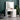 White dressing table with illuminated lighted mirror, lower cabinets and drawers
