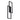 Wall-mounted rectangular LED light in black, side view of frame and diffuser