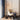 Black 3-head floor lamp with three hanging wire globe shades