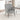 Modern chenille leisure chair with backrest, heather grey, wide armrests