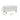 White upholstered storage ottoman with hinged lid, teddy fleece/chenille