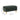 Green upholstered storage ottoman with lid handle, teddy fleece/chenille