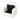Light cream armchair with storage compartment open, dark interior lining