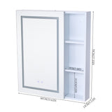 Wall mirror cabinet size 60cmW x 13cmD x 70cmH; shaver socket cutout on door