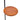 Round wood tray on the arc floor lamp, warm tan finish