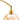 Close-up of gold lamp stem and glass globe shade