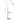 Floor lamp size diagram with height and wood tray measurements
