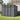 4x8FT outdoor plastic garden storage shed front with lock and double door panels