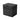 Aufbewahrungsbox 126L wasserdicht, schwarz, Front mit Holzmaserungs-Relief