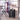 Lockable black makeup case with 2 drawers and front locks, on rolling casters