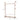 Natural bamboo clothes and hat rack with wheels; side hooks and open frame, 109x38x156cm