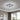 Square crystal LED flush mount ceiling light with chrome finish, geometric double frame