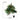 Artificial Christmas tree urn filler with green needles, red berries, gold lights and stake base