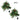 Pack of 2 artificial Christmas tree urn fillers with green branches, red berries, gold lights