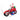 Inflatable Santa motorcycle decoration, full-body view with size markings