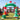 Inflatable Christmas archway with Merry Christmas banner, candy cane arch, tree centerpiece