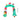 Inflatable Christmas archway with green top, red sides, Welcome sign and hanging tree