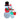 6ft Christmas inflatable snowman family decoration with LED glow, red-and-white figures