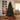 Artificial Christmas tree with dark green tips, multicolor RGB lights and wood stand