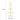 Gold ornament display stand diagram with star topper; 35.43 in tall, 22.83 in wide