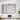 Anti-fog LED wall mirror with round bulb border on both edges, digital 88.88 clock