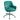 Teal velvet swivel office chair with padded seat, backrest, and casters