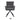 Gray swivel chair with 180° turning diagram and black tripod base