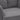 Close-up of gray cushioned seat and back on a swivel chair