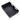 Black steel pull-out bowl rack tray with side cut-out handles