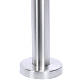 Stainless steel floor mount base plate with central post