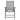 Outdoor mesh dining chair with dark frame and gray woven mesh backrest
