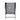 Outdoor mesh dining chair with dark frame and gray textured mesh back