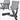 Outdoor mesh dining chair arm and adjustable legs in dark frame