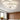 Semi flush mount ceiling light with layered circular LED rings, soft warm glow