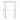60cm x 110cm stainless handrail frame, silver posts with horizontal bars